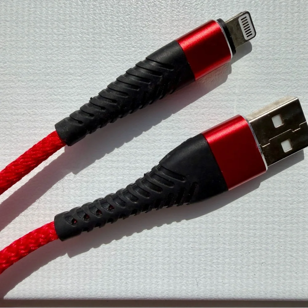 Braided 10 foot Lightning USB Charging Cables, Adapters & Accessories Bundle